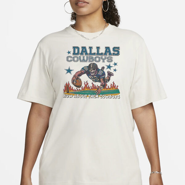 Skeleton How About Them Cowboys T-Shirt4