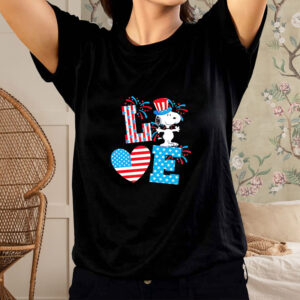 Snoopy American flag The Peanuts shirt1