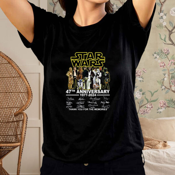 Star Wars 47th Anniversary 1977 – 2024 Thank You For The Memories T-Shirt1