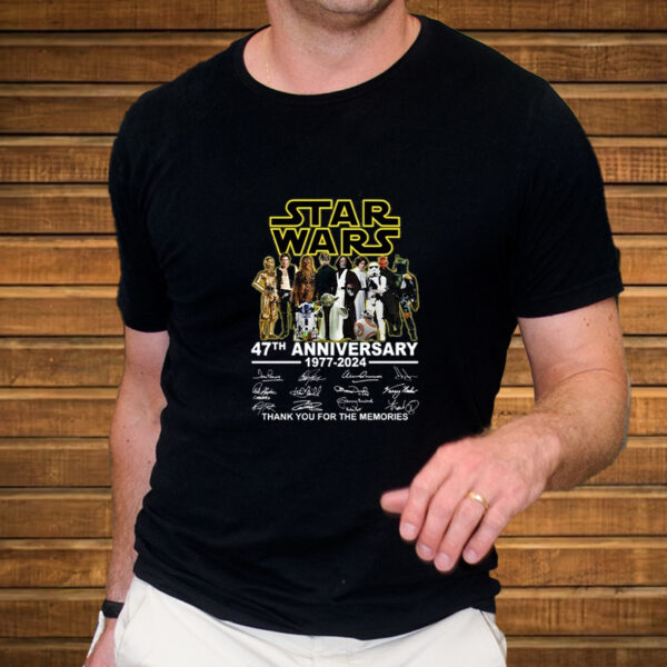 Star Wars 47th Anniversary 1977 – 2024 Thank You For The Memories T-Shirt2