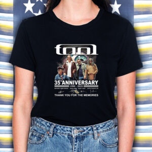 Tool Band 35th Anniversary 1990 – 2025 Thank You For The Memories T-Shirt