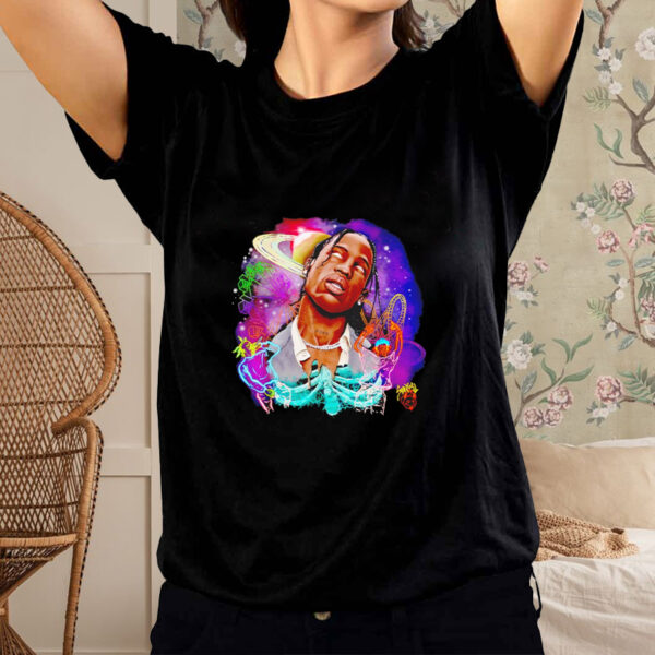 Travis Scott American rapper colorful shirt1