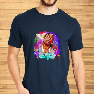 Travis Scott American rapper colorful shirt2