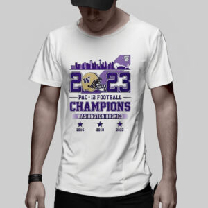 Washington Huskies 2023 Pac 12 Football Champions TShirt