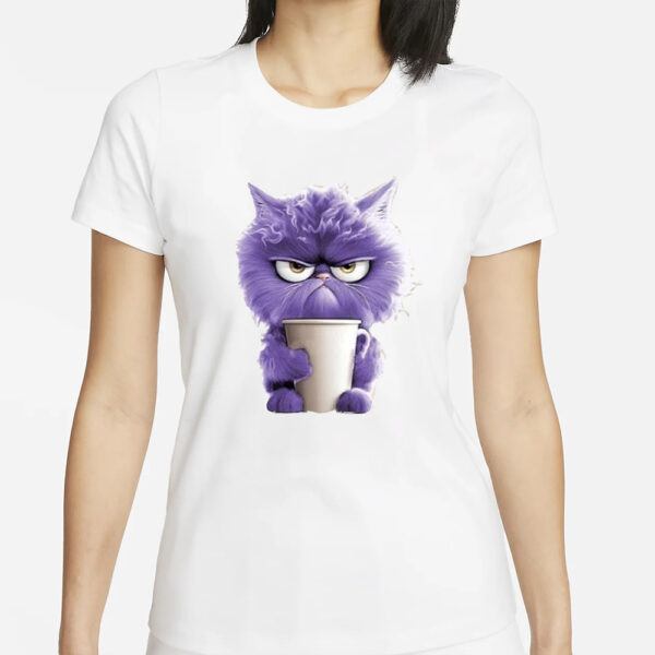 Winter Funny Cute Wonderland Clothing Clipart Cat Coffee Sleeve Raglan Shirt