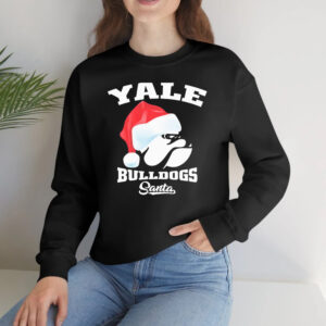 Yale Bulldogs Football Santa Hat Christmas T-Shirtt