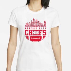 Kansas City Chiefs Skyline Football Names T-Shirts