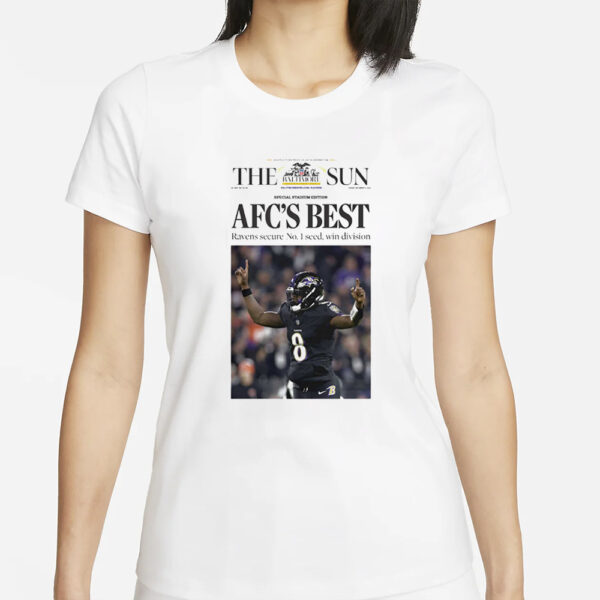 Lamar Jackson Afc’s Best Ravens Secure No1 T-Shirt