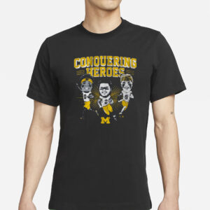 Michigan Football 2023 Caricatures Conquering Heroes T-Shirt