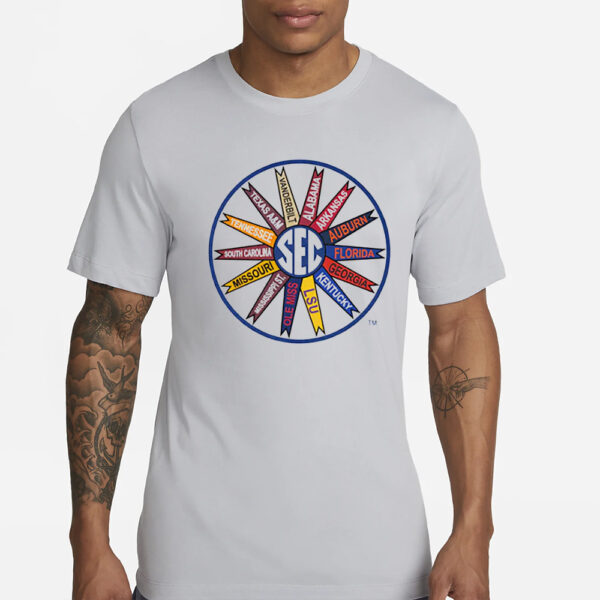 Southeastern Conference Throwback Pinwheel Shirt