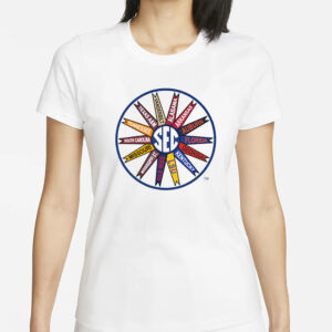 Southeastern Conference Throwback Pinwheel Shirts