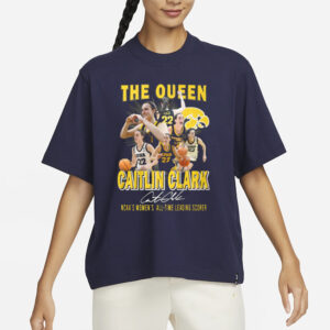 The Queen Caitlin Clark NCAA’s Women’s All-Time Leading Scorer Shirt Hoodie3