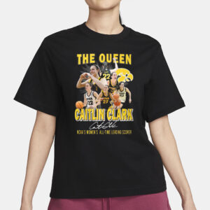 The Queen Caitlin Clark NCAA’s Women’s All-Time Leading Scorer Shirt1