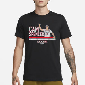 UCONN BASKETBALL CAM SPENCER SIGNATURE POSE T-SHIRT1