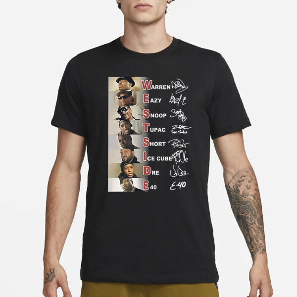 Warren Eazy Snoop Tupac Short Ice Cube Dre E40 T-Shirt1