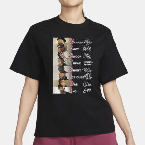 Warren Eazy Snoop Tupac Short Ice Cube Dre E40 T-Shirt3