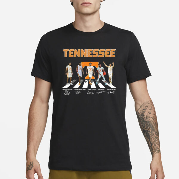 2024 Tennessee Team Abbey Road Signatures T-Shirt1