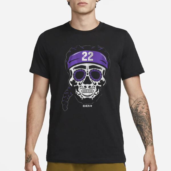 DERRICK HENR BALTIMORE SUGAR SKULL T-SHIRT3