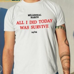 Draculaura Millennial Habits All I Did Today Was Survive Shirt