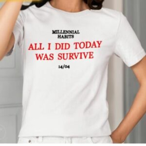 Draculaura Millennial Habits All I Did Today Was Survive Shirt1