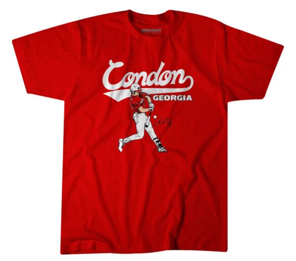 GEORGIA BASEBALL CHARLIE CONDON SLUGGER SWING T-SHIRT