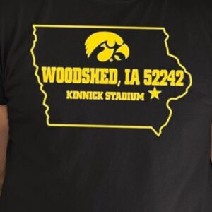 Hawkeyes Woodshed Ia 52242 Kinnick Stadium Shirt