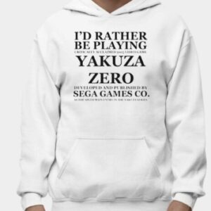 I’d Rather Be Playing Critically Acclaimed 2015 Video Game Yakuza Zero Shirt1