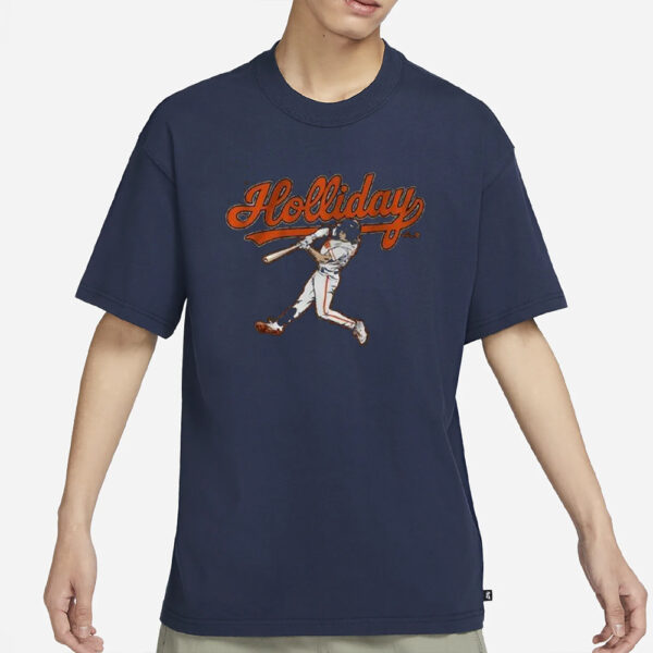 Jackson Holliday Orioles Slugger Swing T-Shirt3