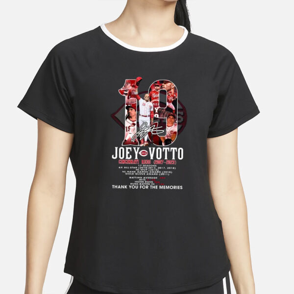 Joey Votto Reds 2007-2023 Thank You For The Memories T-Shirt2