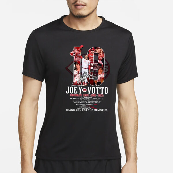 Joey Votto Reds 2007-2023 Thank You For The Memories T-Shirt4