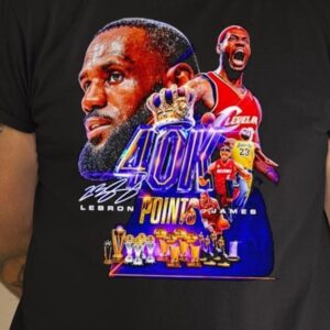 Lebron James 40k Points Signature Shirt