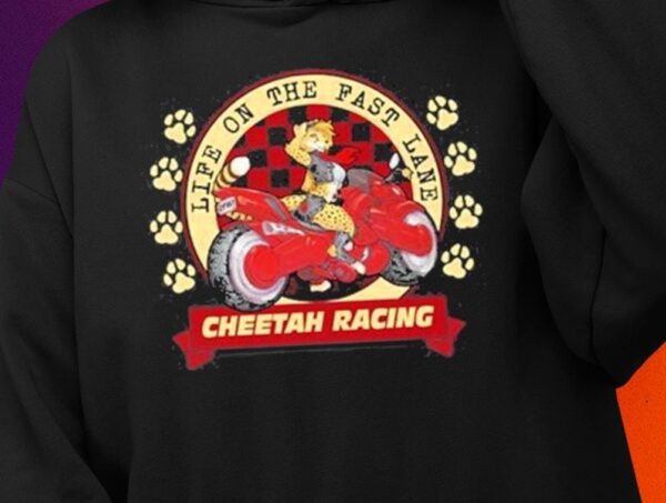 Life On The Fast Lane Cheetah Racing Shirt1