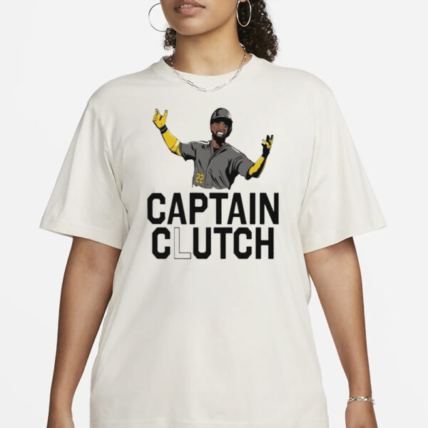 Pirates Andrew Smiling McCutchen Captain Clutch T-Shirt1