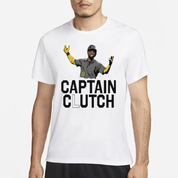 Pirates Andrew Smiling McCutchen Captain Clutch T-Shirt3