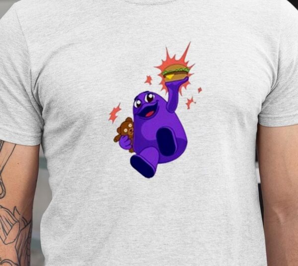 Purple Shake Hamburger Shirt