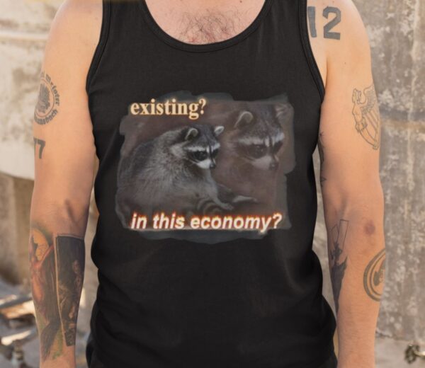 Snazzy Seagull Existing In This Economy Raccoon Shirt1