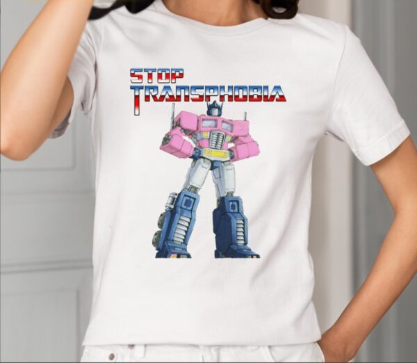 Stop Transphobia Robot Shirt1