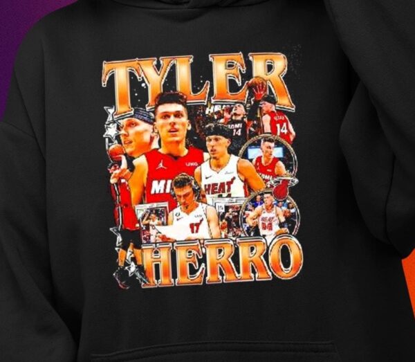 Tyler Herro Miami Heat Basketball Graphic Shirt1