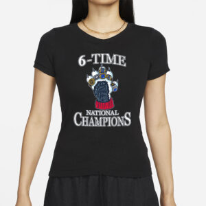 Barstool U 6 TIME NATIONAL CHAMPIONS T-SHIRTS