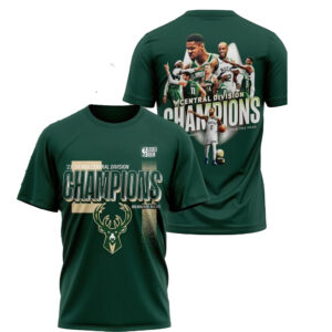 Bucks 2024 Central Division Champions T-Shirt