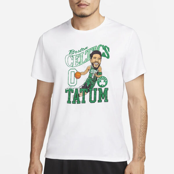 Celtics Jayson Tatum Caricature T-Shirt3