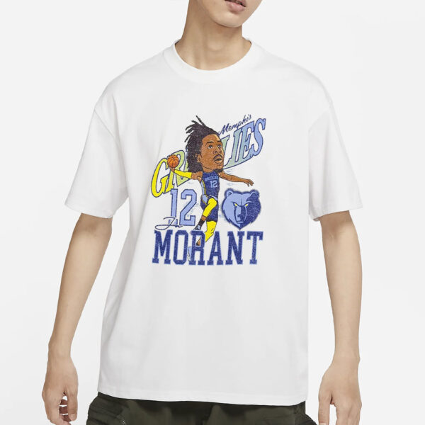 Grizzlies Ja Morant Caricature T-Shirts