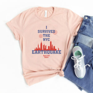 I Survived The Nyc Earthquake April 5Th 2024 Baby Onesie T-Shirt6