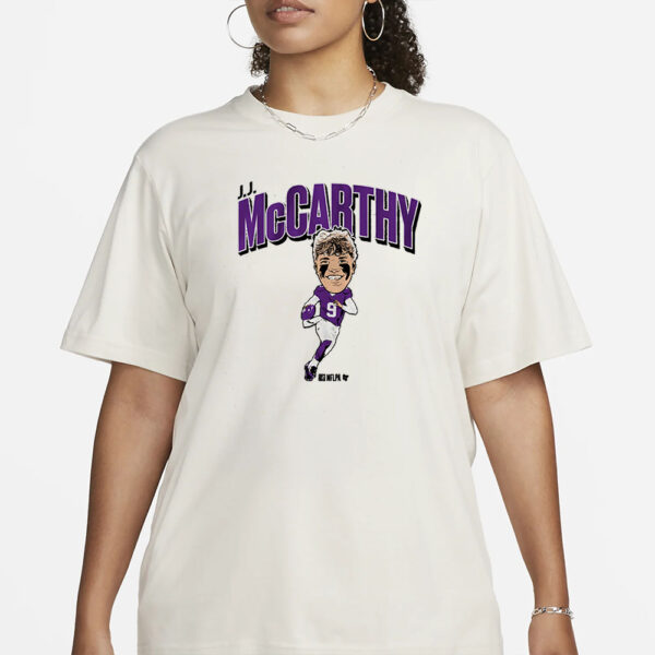 J.J. MCCARTHY CARICATURE T-SHIRT3