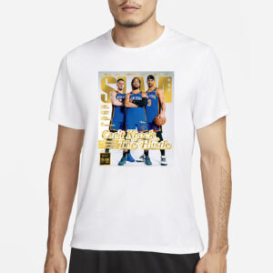 Knicks SLAM 249 Donte DiVincenzo Jalen Brunson Josh Hart T-Shirt3