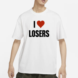 Linabob Wearing I Love Losers T-Shirt