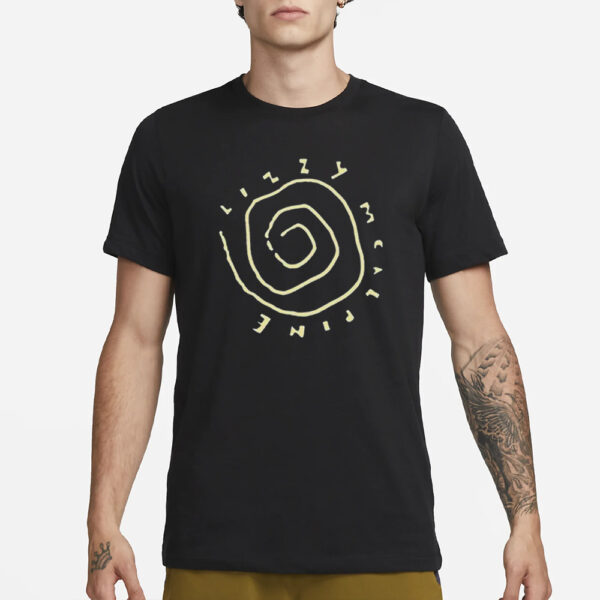 Lizzy Mcalpine Navy Vortex T-Shirt1