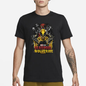 Marvel Studio Deadpool Wolverine Ryan Reynolds Hugh Jackman T-Shirt1