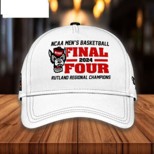 NC State 2024 Men’s Basketball Tournament March Madness Final Four Hat2