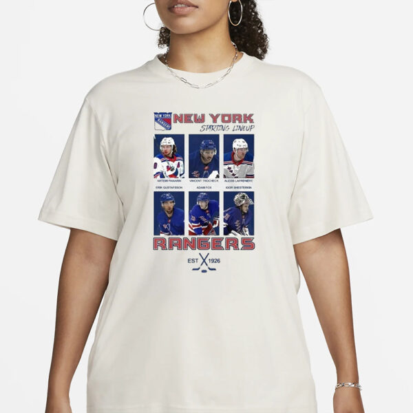 NY Rangers Starting Lineup T-Shirt1